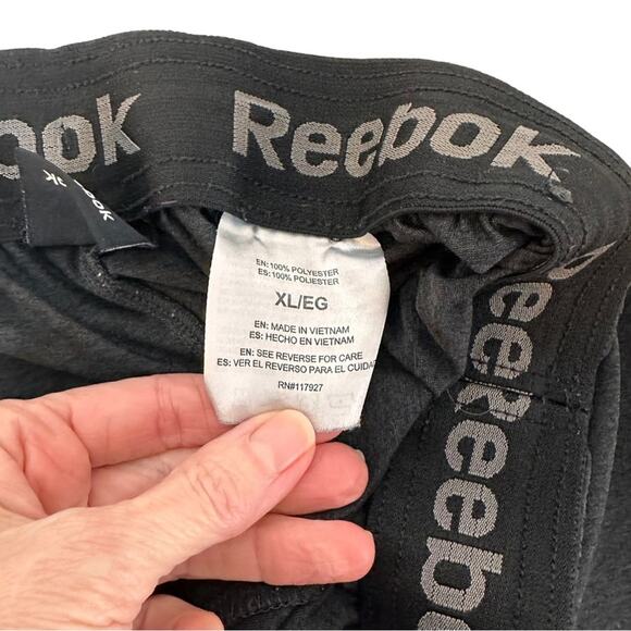 Reebok Athletic Shorts XL Gym Basketball Sportswear Pockets Charcoal Drawstring - Picture 10 of 14